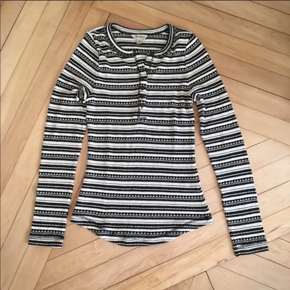 Lucky Brand stripe long sleeve tee size small - Picture 1 of 6
